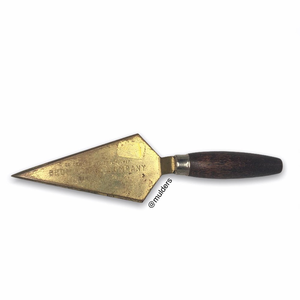 Vintage Brown MFG Company Mini Trowel Decor